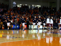 The Bison entering the court
