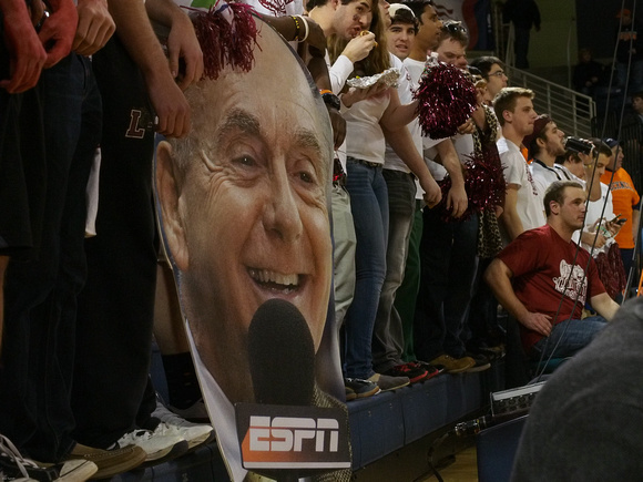 Lafayette student section brought their favorite announcer